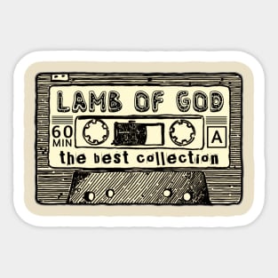 Lamb of god cassette Sticker